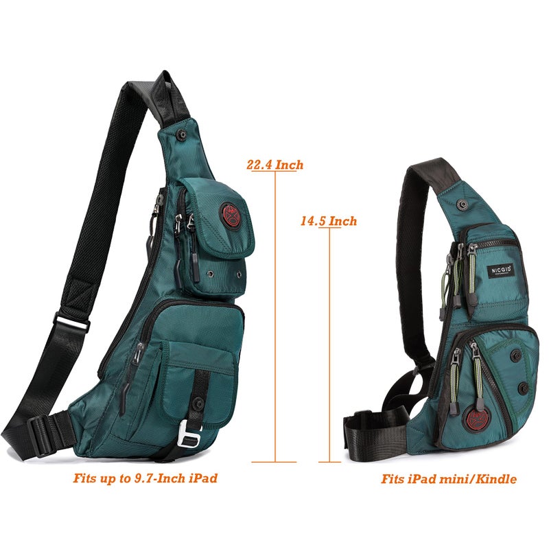 NICGID Sling Bag Chest Shoulder Backpack Crossbody Bags Casual Daypack for Men Women - Image 3